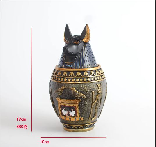 Tarro de almacenamiento de arte egipcio