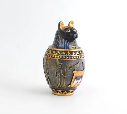 Tarro de almacenamiento de arte egipcio