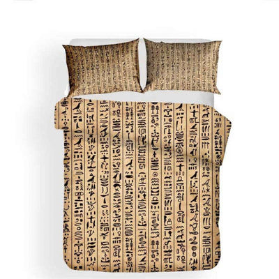 Housse de couette Égyptienne <br> Hiéroglyphes