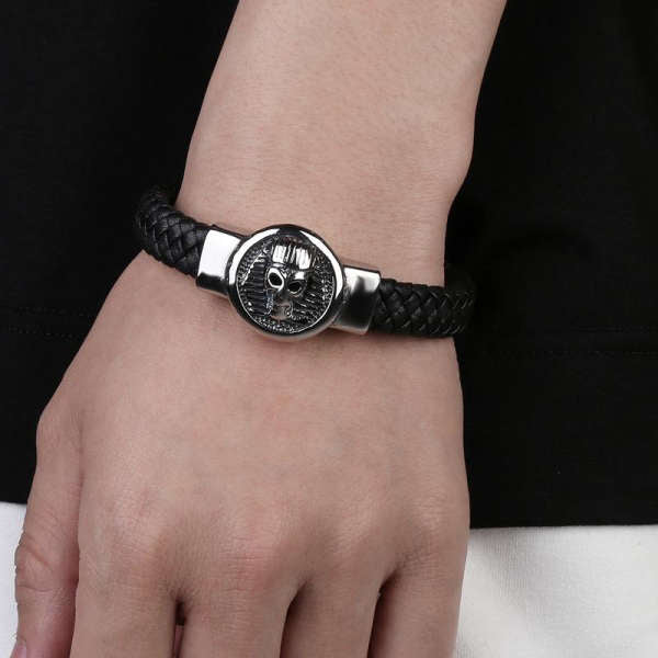 Pulsera egipcia<br> cráneo faraón