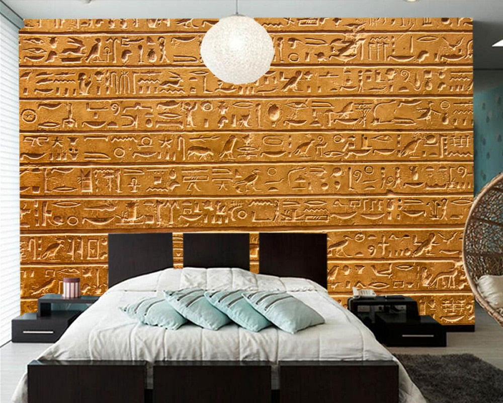 Fondo de pantalla de jeroglíficos antiguos