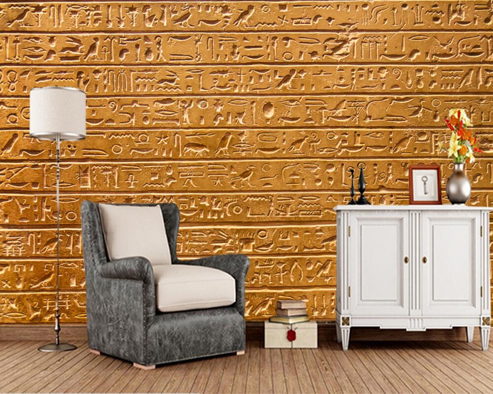 Fondo de pantalla de jeroglíficos antiguos