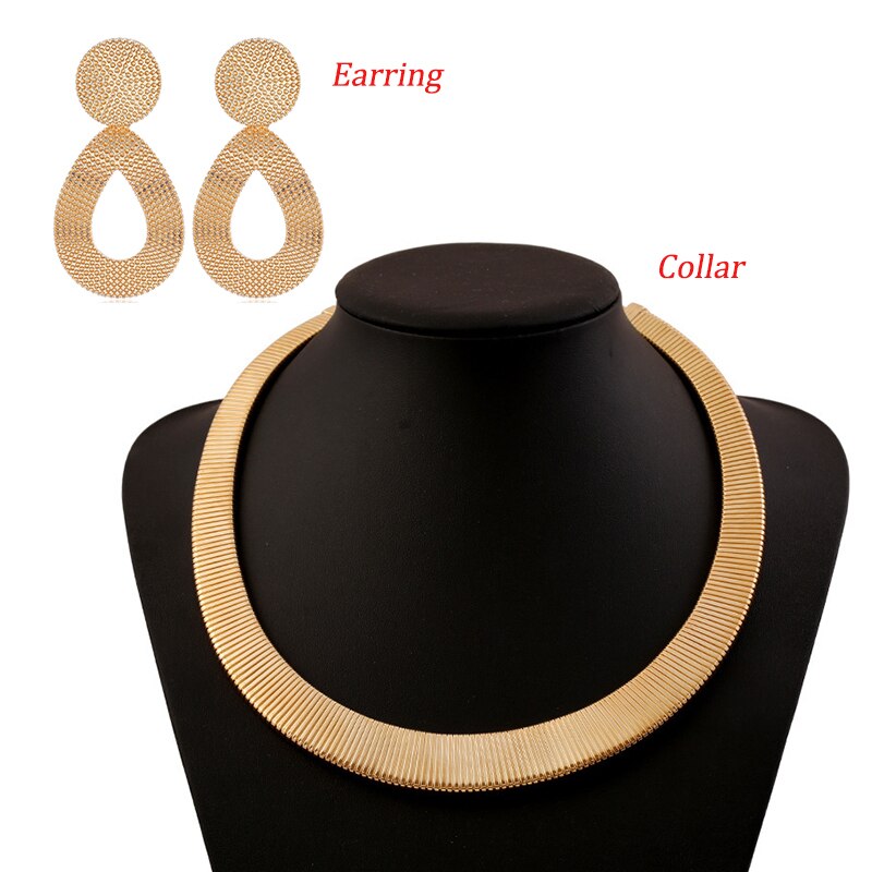 Collier et boucle d'oreille femme extravaganza
