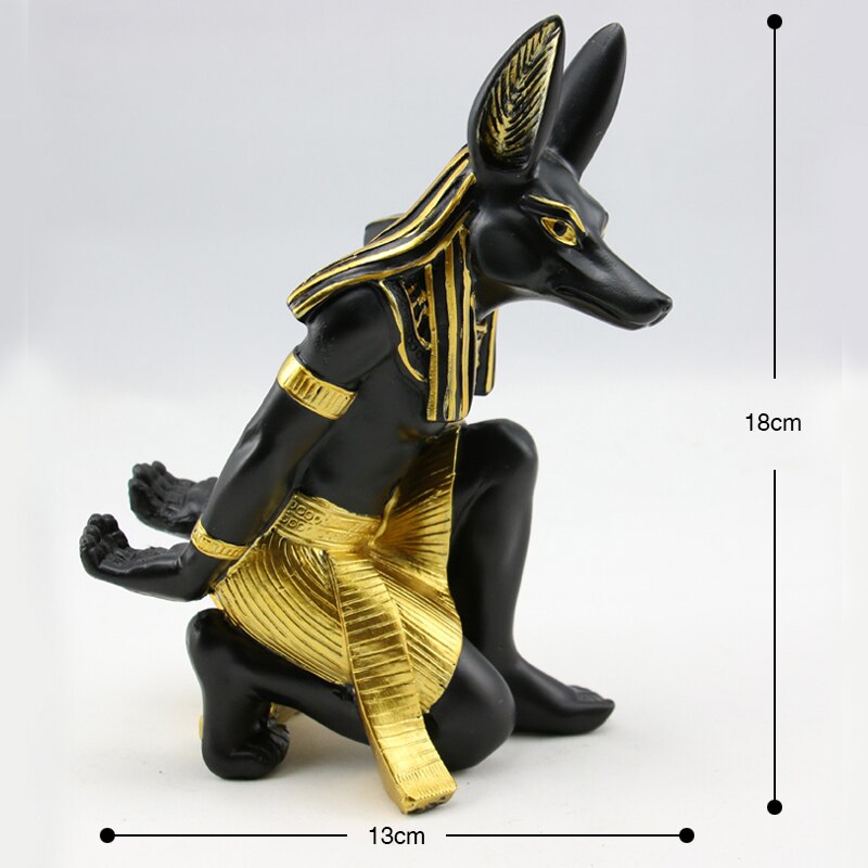 estatua egipcia<br> Portabotellas Anubis