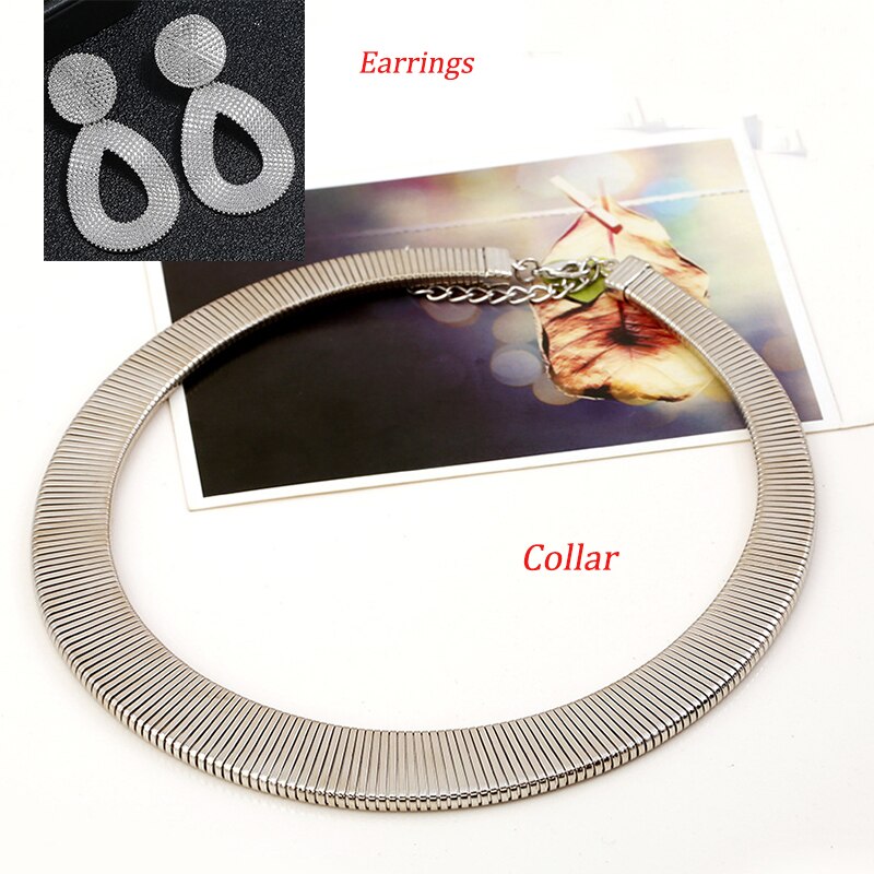 Collier et boucle d'oreille femme extravaganza