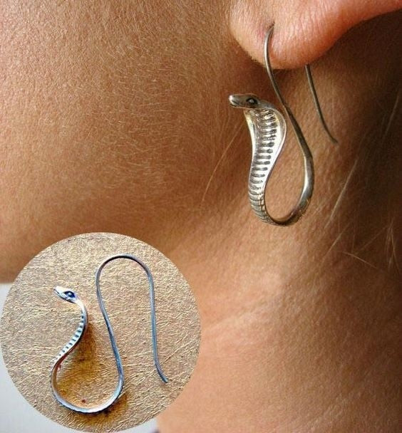 Boucles d'oreilles Cobra