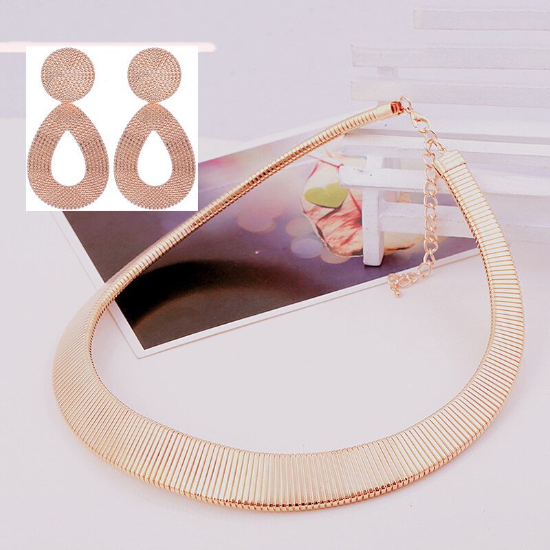 Collier et boucle d'oreille femme extravaganza