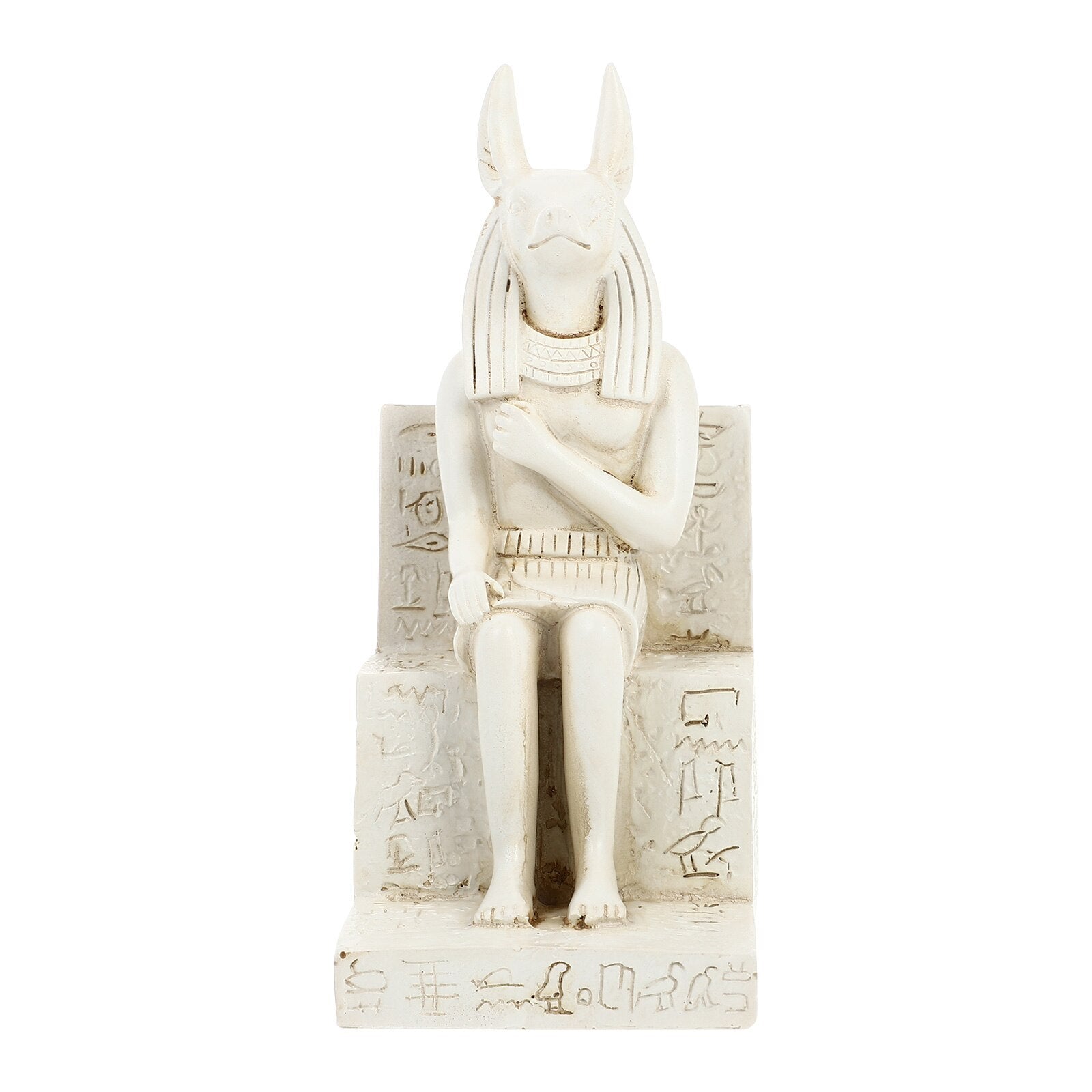 Estatua del dios egipcio Anubis sentado