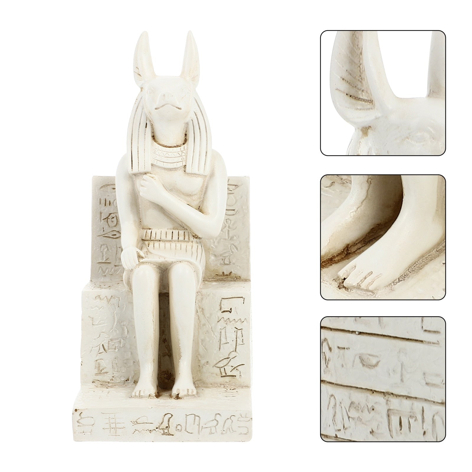 Estatua del dios egipcio Anubis sentado