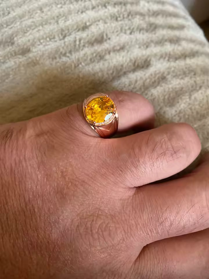 Bague 3 dimensionelle en citrine