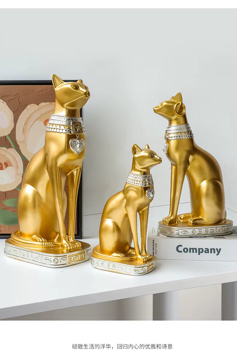 Statue Égyptienne <br> Chat Égyptien