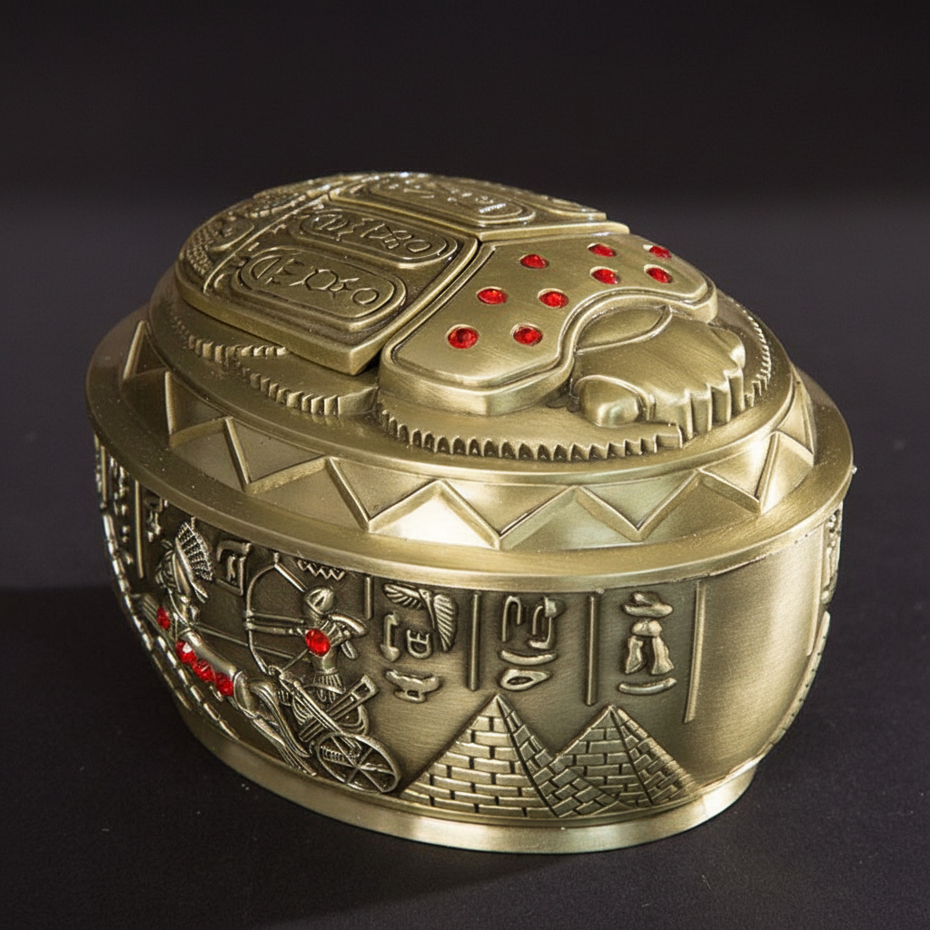 Objeto egipcio<br> Cenicero Escarabajo Khepri