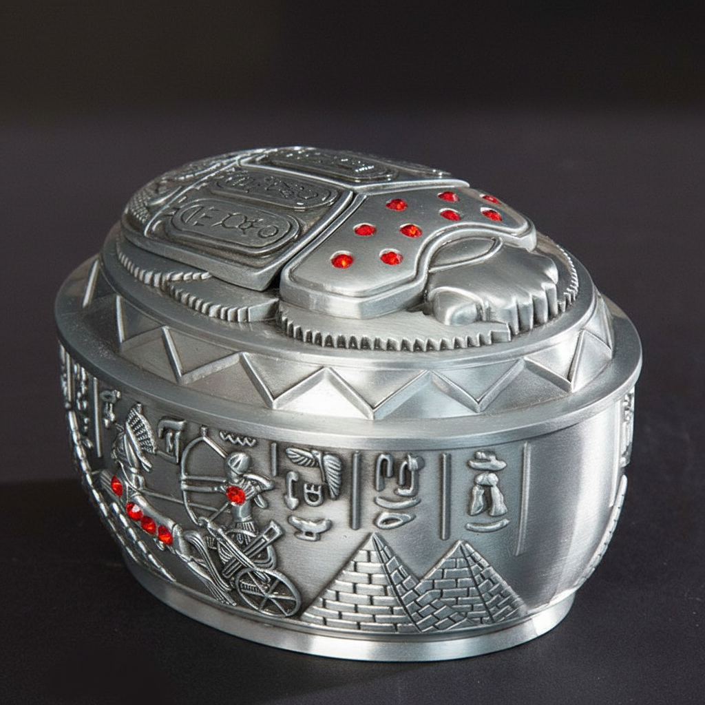 Objeto egipcio<br> Cenicero Escarabajo Khepri