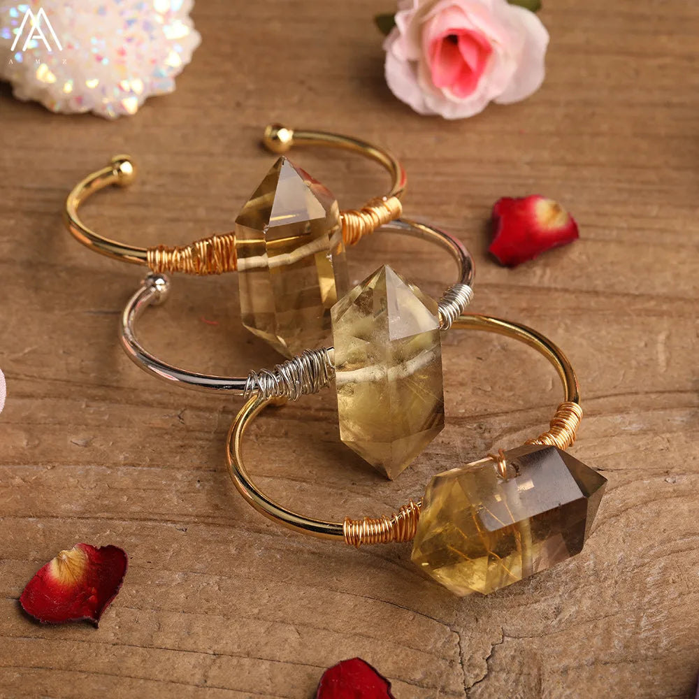Bracelet égyptien en citrine