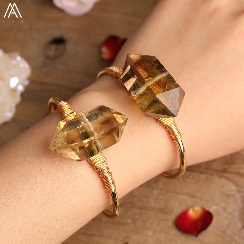 Bracelet égyptien en citrine