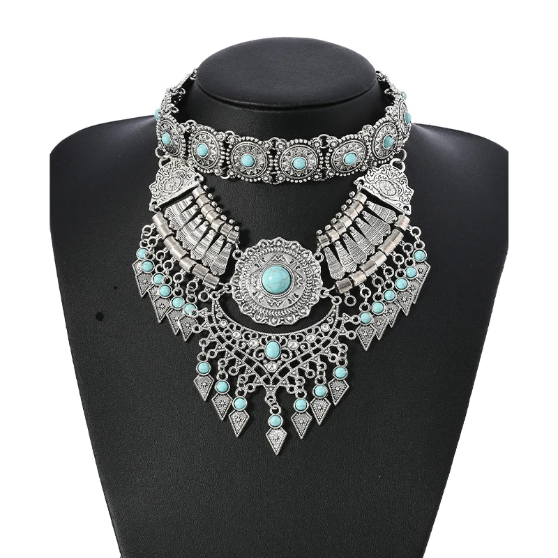 Collier Plastron antique de la déesse Hathor