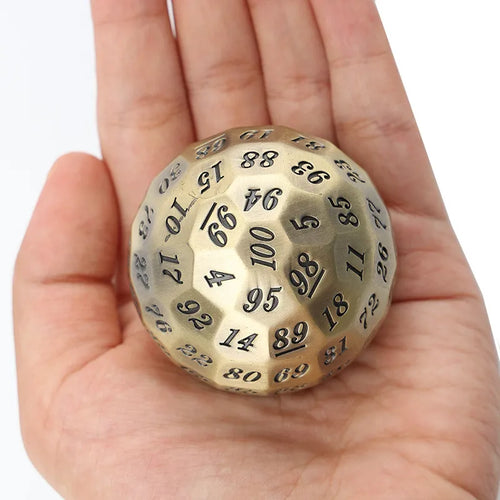 1 pièce de dé à 100 cotés ancien et géant