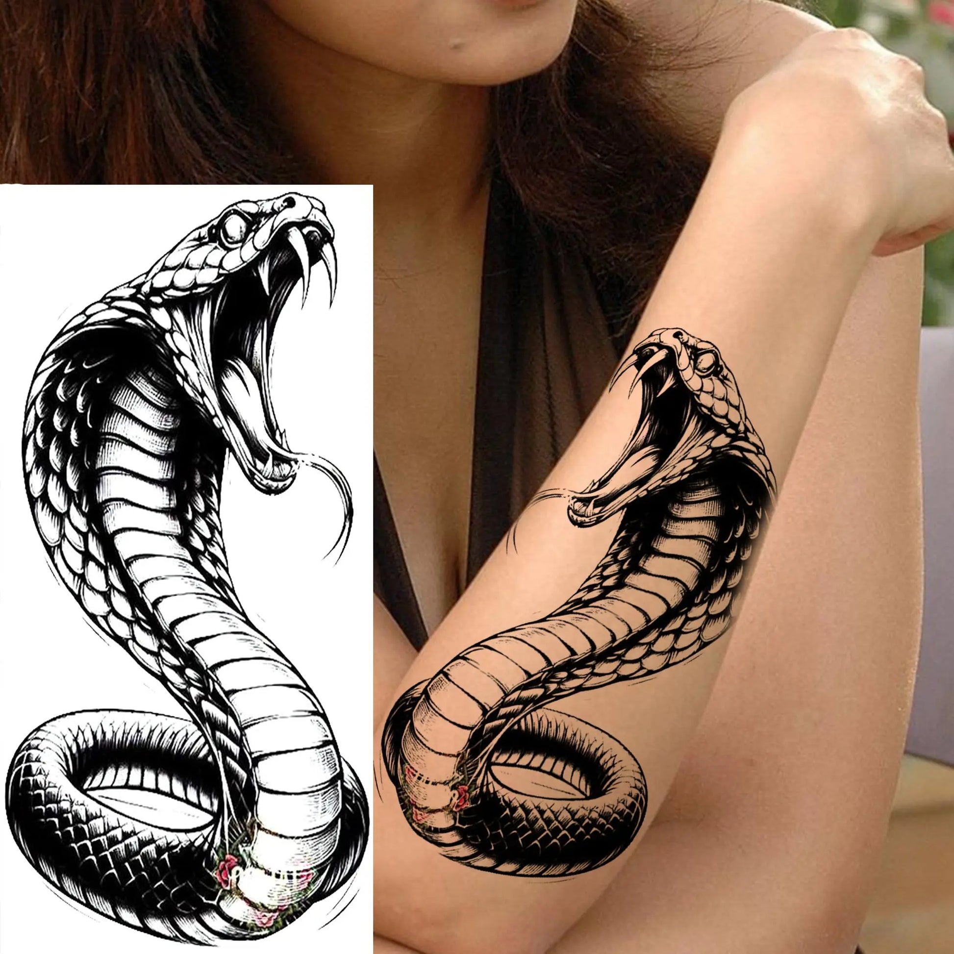 Tatouages rose serpent