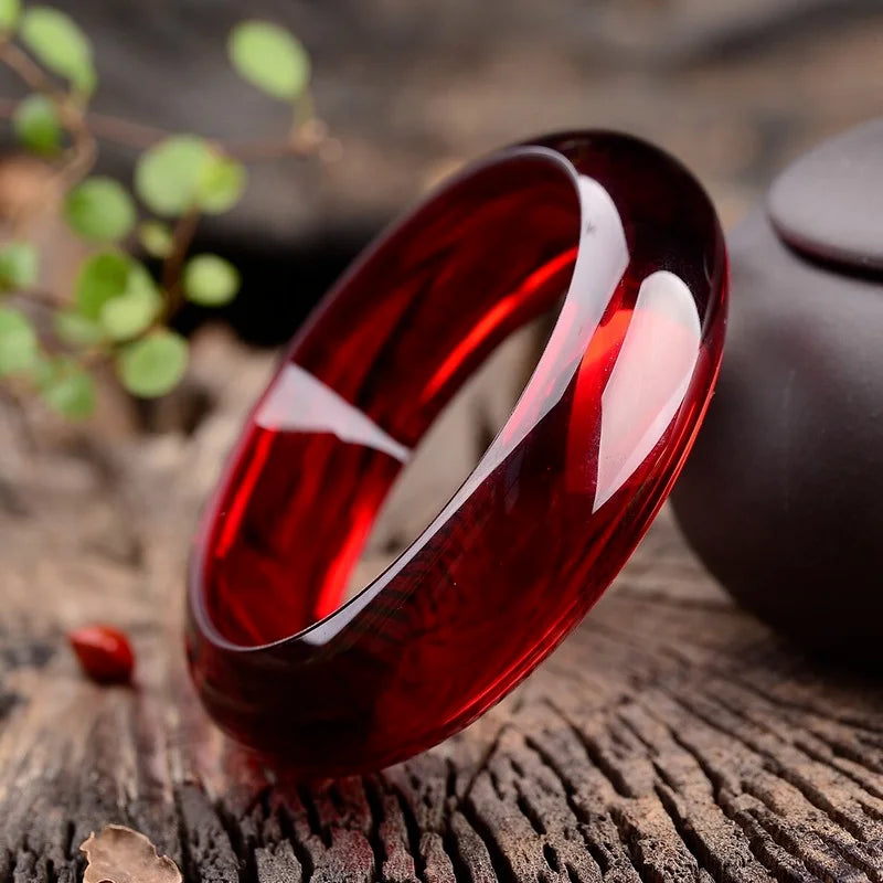 Bracelet égyptien naturel en cire d'abeille ambrée
