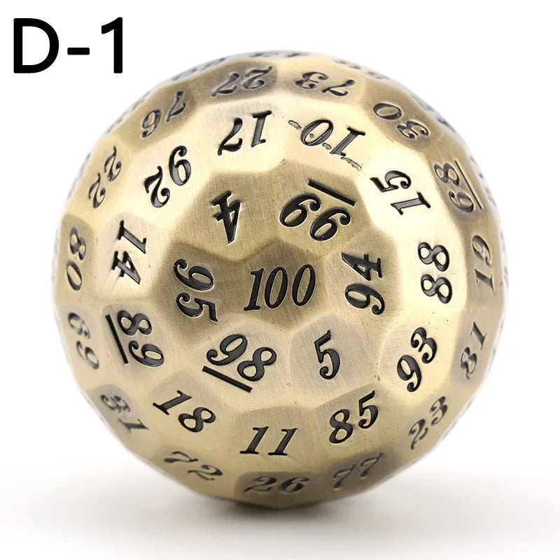 1 pièce de dé à 100 cotés ancien et géant