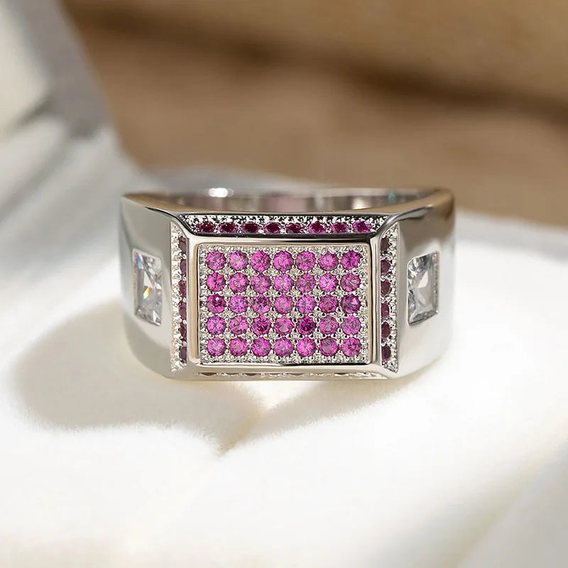 Bague rectangulaire coeur d'Egypte