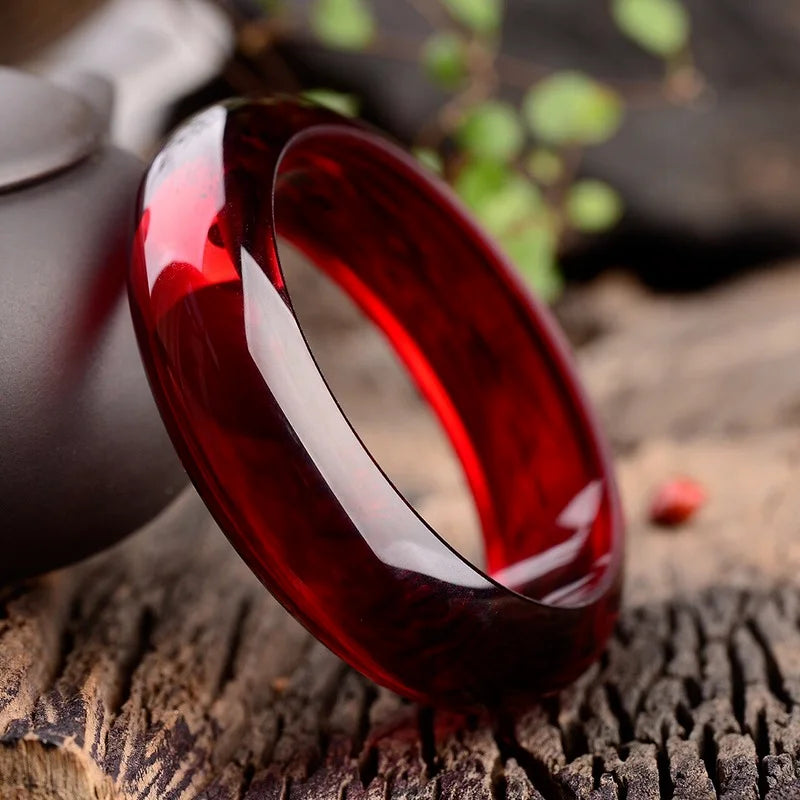 Bracelet égyptien naturel en cire d'abeille ambrée