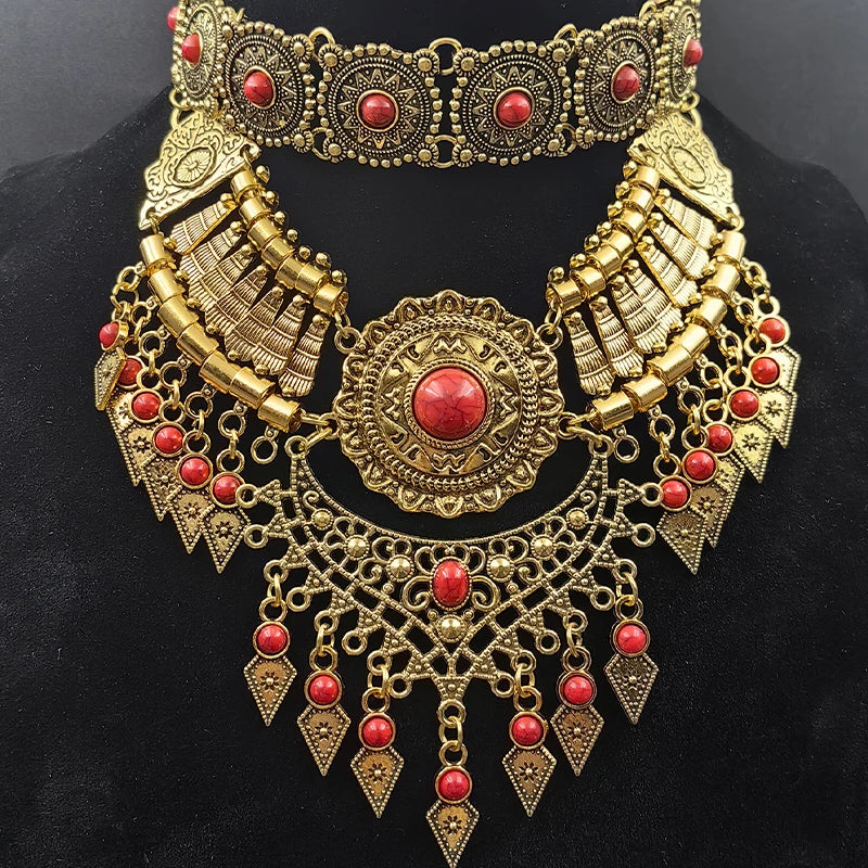 Collier Plastron antique de la déesse Hathor