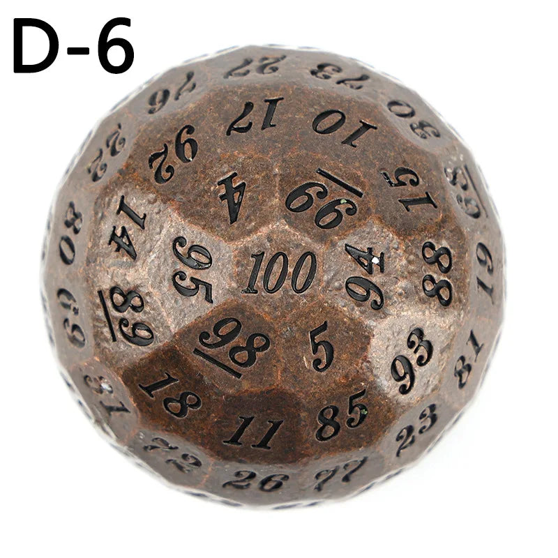1 pièce de dé à 100 cotés ancien et géant
