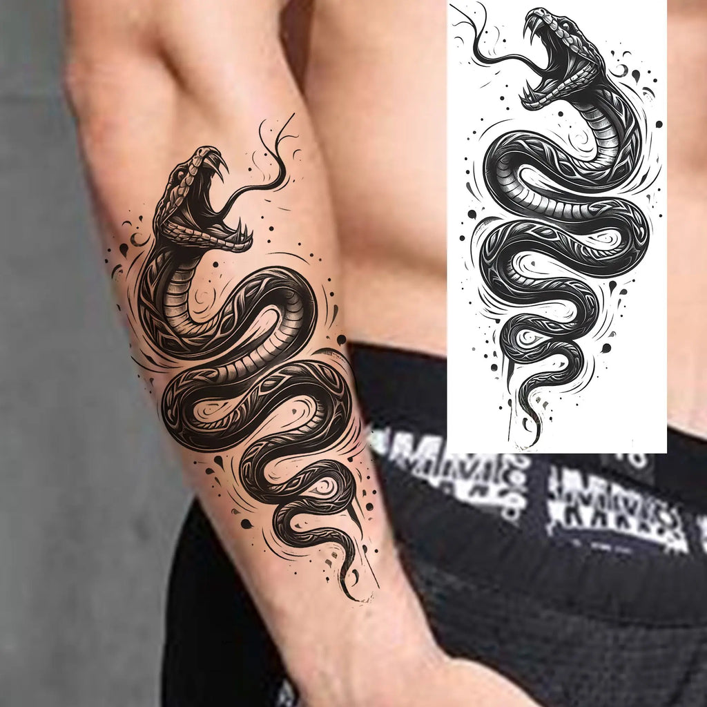 Tatouages rose serpent