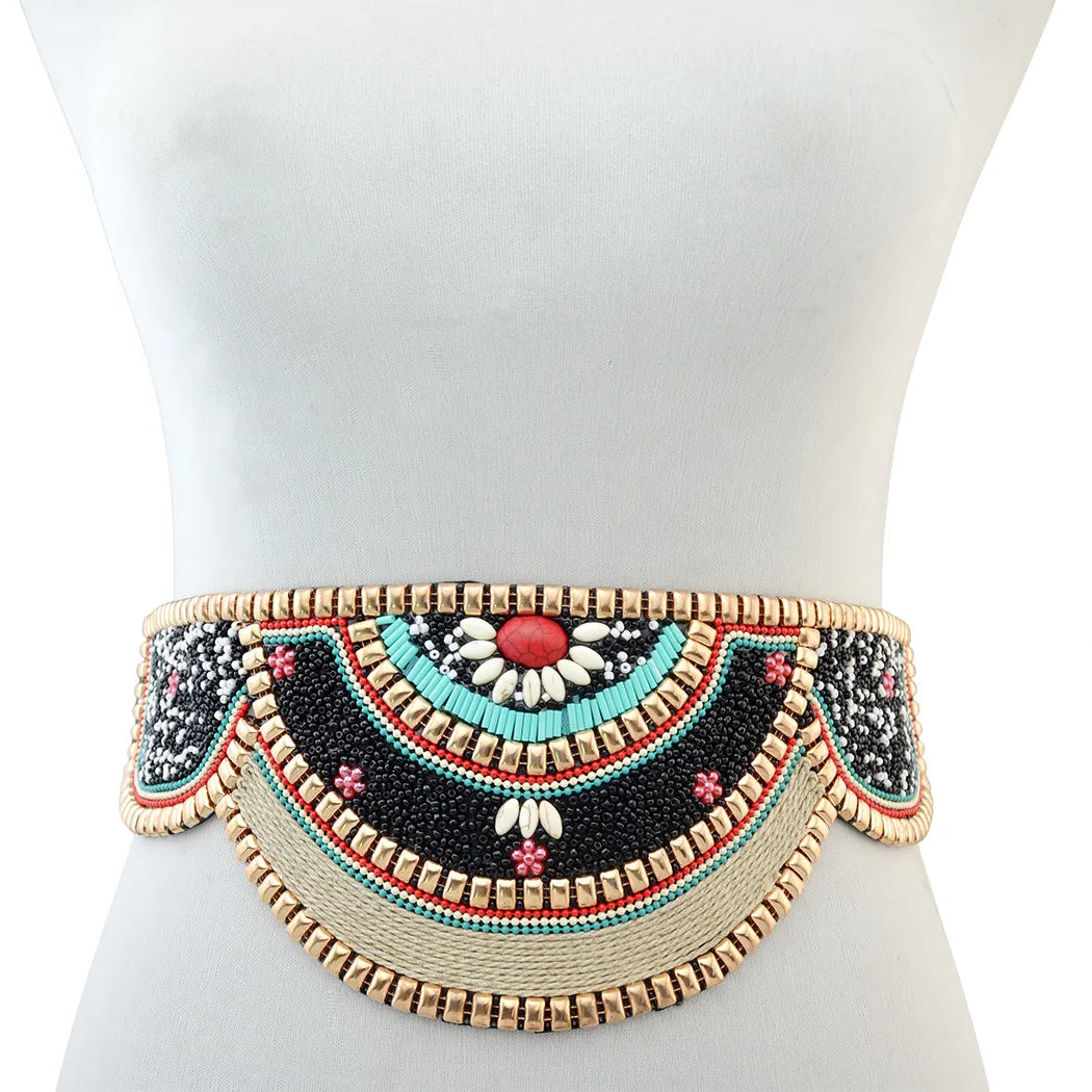 Ceinture au corps ethnique ajustable