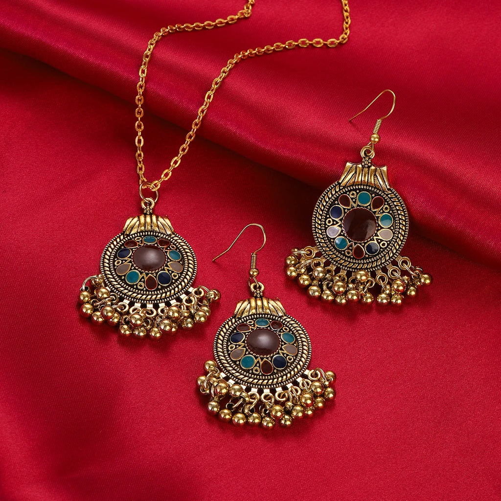 Boucles d'oreilles rondes à fleurs