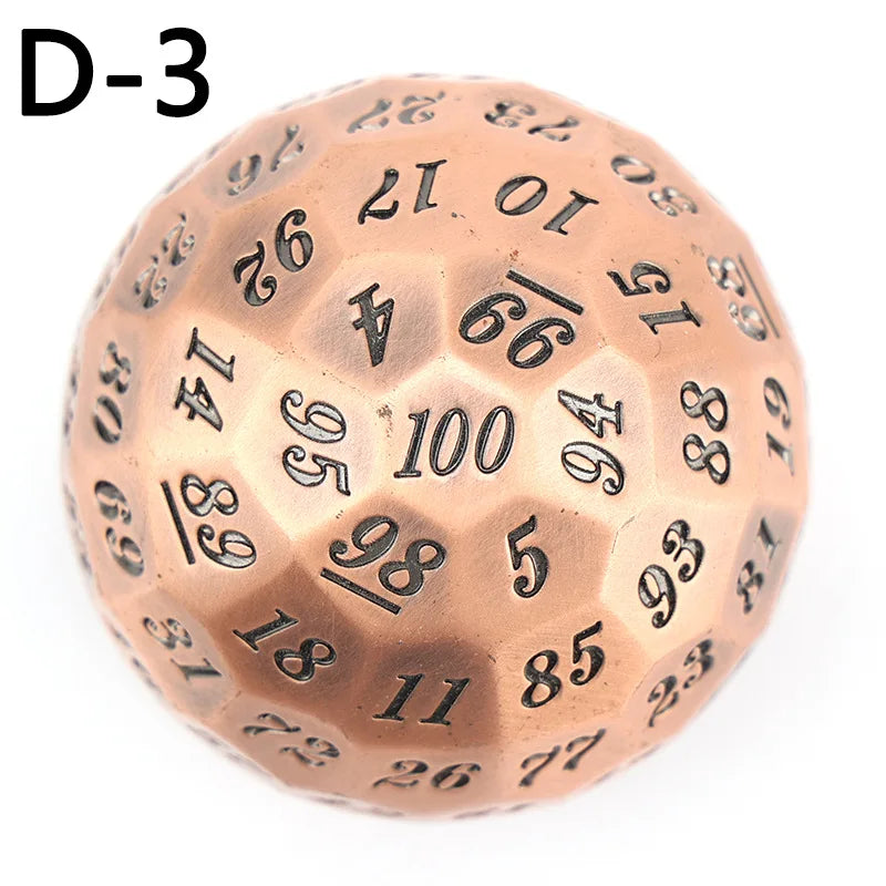 1 pièce de dé à 100 cotés ancien et géant