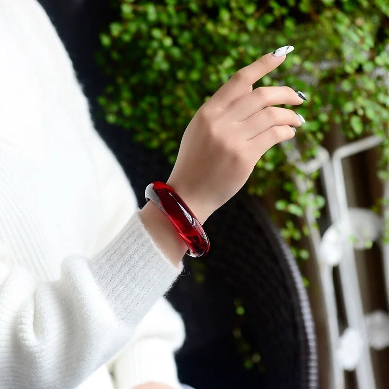 Bracelet égyptien naturel en cire d'abeille ambrée