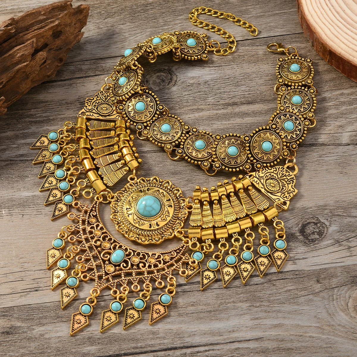 Collier Plastron antique de la déesse Hathor