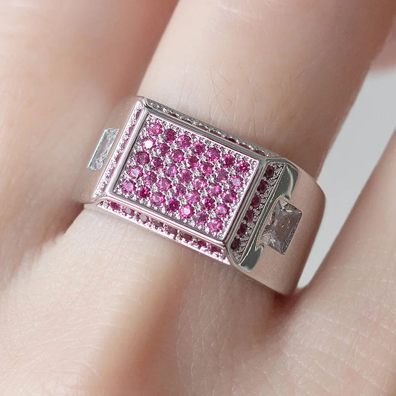 Bague rectangulaire coeur d'Egypte