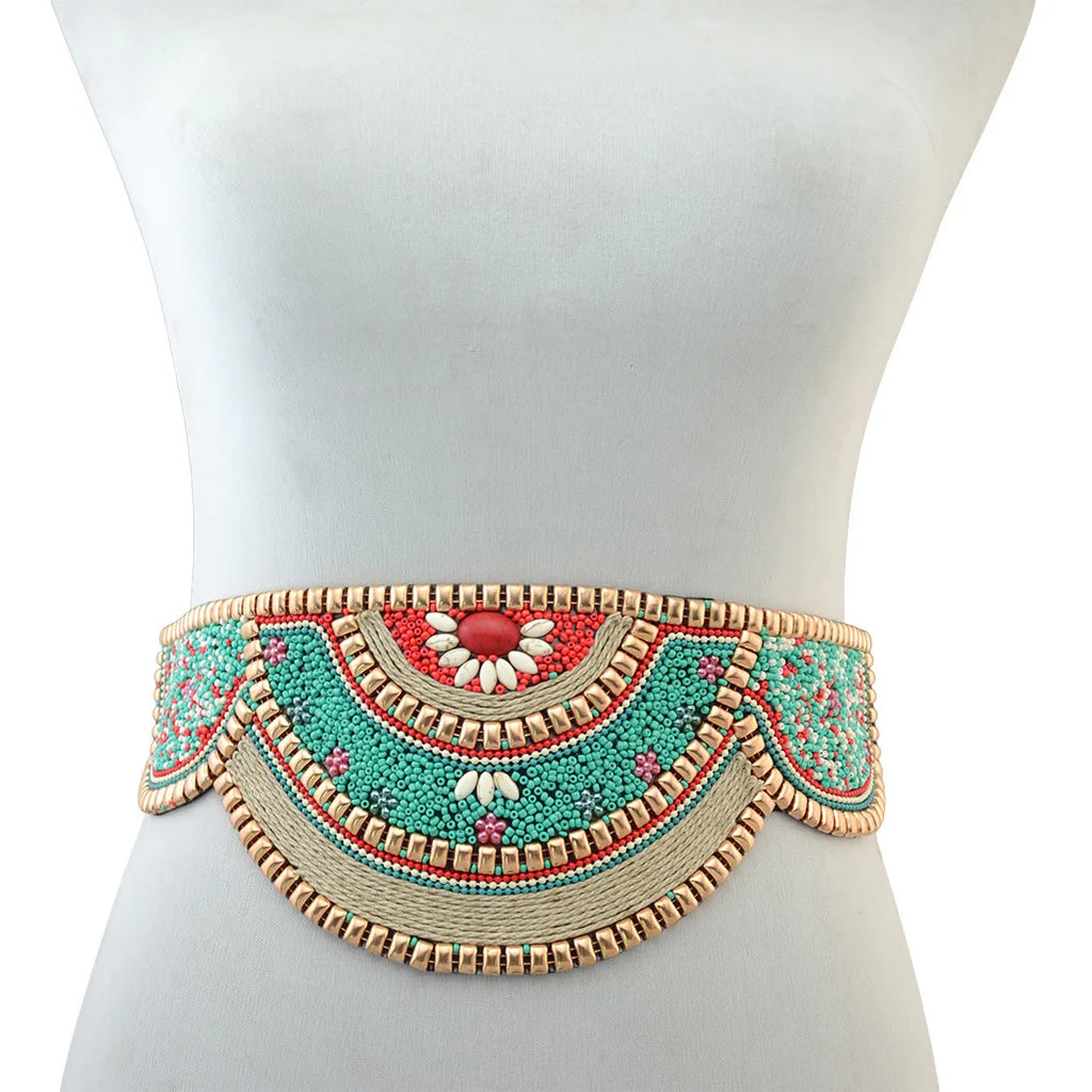 Ceinture au corps ethnique ajustable