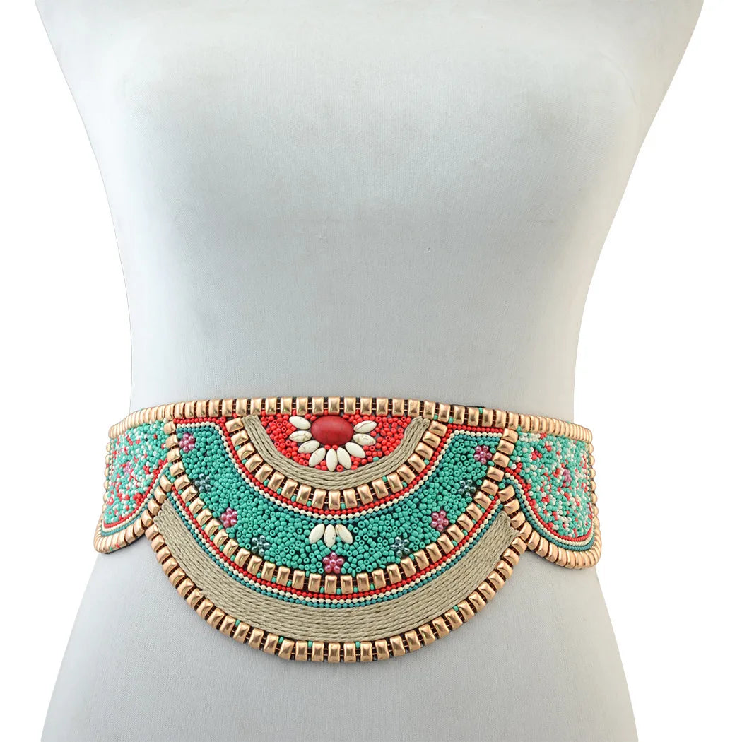 Ceinture au corps ethnique ajustable