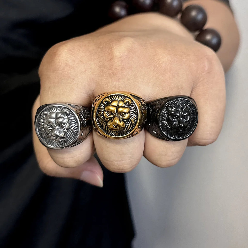 Bague égyptienne en acier Rune de Miysis