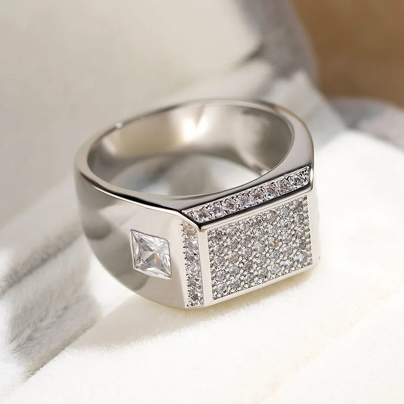 Bague rectangulaire coeur d'Egypte
