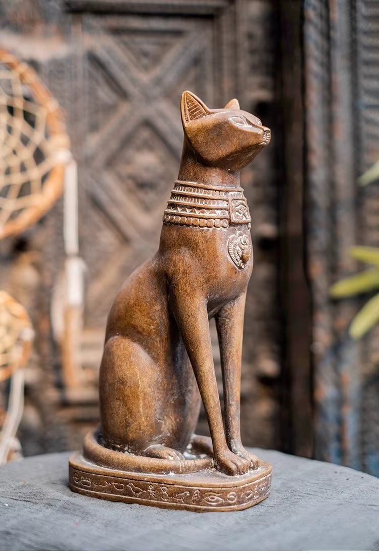 Statue Égyptienne <br> Chat Égyptien