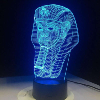 Lámpara acrílica egipcia<br> Faraón Tutankamón