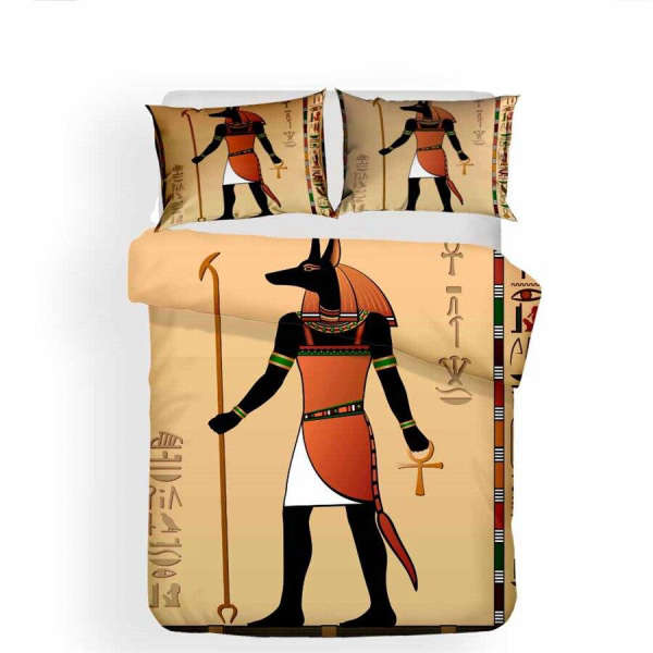 funda nórdica egipcia<br>dios anubis