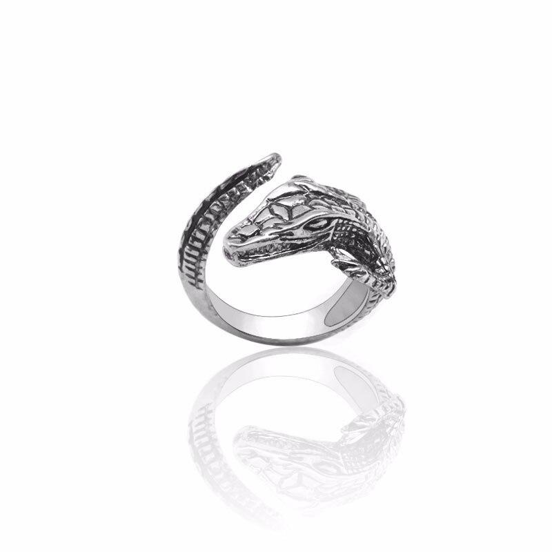 Bague crocodile Argent