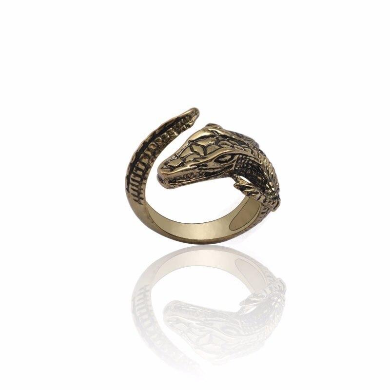 Bague crocodile Bronze