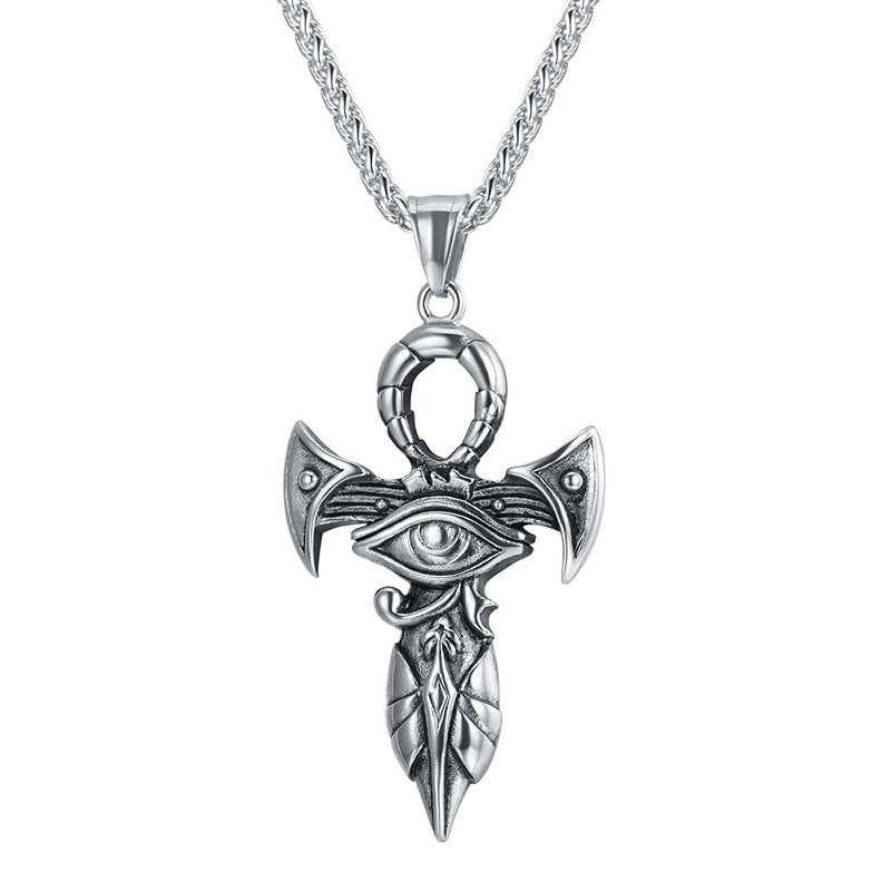 pendentif croix égyptienne Argent homme 