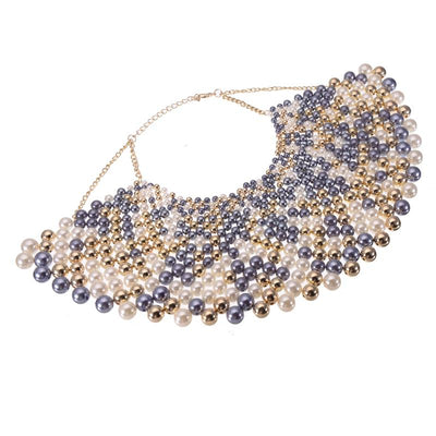 Collier Plastron <br> Perle