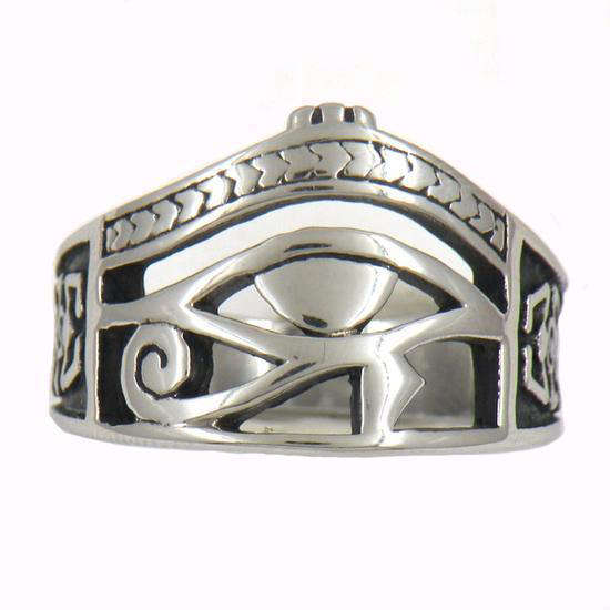 Bague Égyptienne  Oeil d'Horus (Acier)