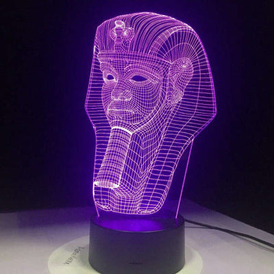Lampe acrylique Égyptienne <br> Pharaon Toutankhamon