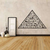 Sticker mural Égyptien <br> Pyramide & Hiéroglyphes