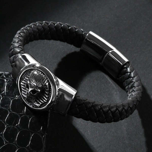 Pulsera egipcia<br> cráneo faraón